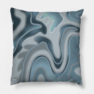 Blue waves Pillow