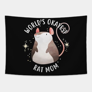 World's Okayest Rat Mom Tapestry