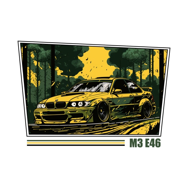 M3 E46 Bimmer Comic Style by Turbo29