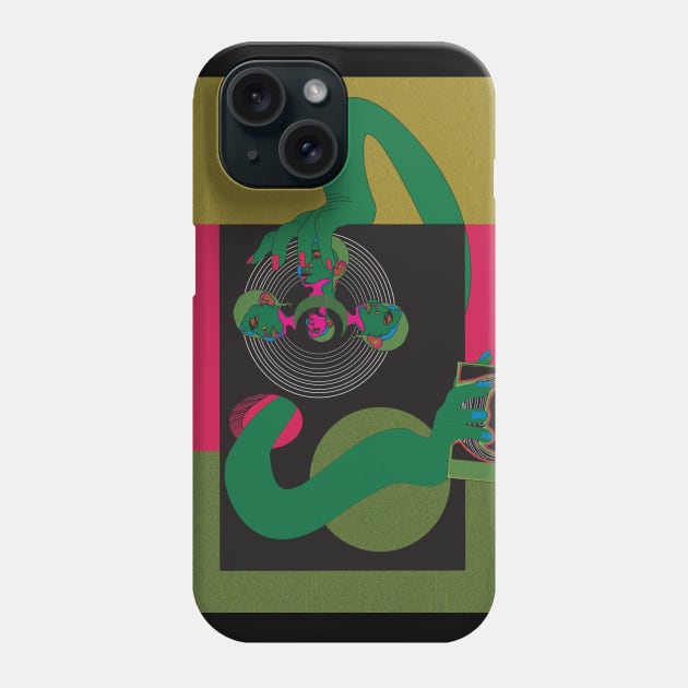 Hurdy Gurdy Man 60s Style Print Phone Case by novisade