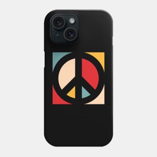 Color Block Peace Sign Phone Case