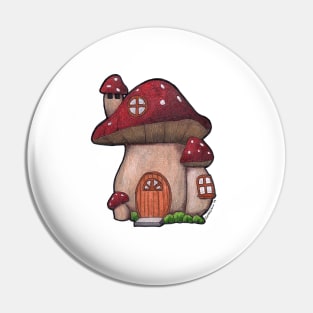 Mushroom House Pin