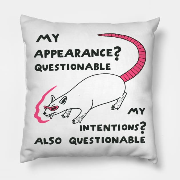 Questionable RAT Pillow by ilustracici