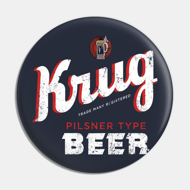 Krug Beer Pin by MindsparkCreative