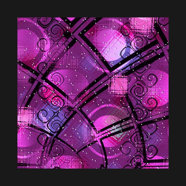 Purple To Pink Geometic Color Mix by KirstenStar 