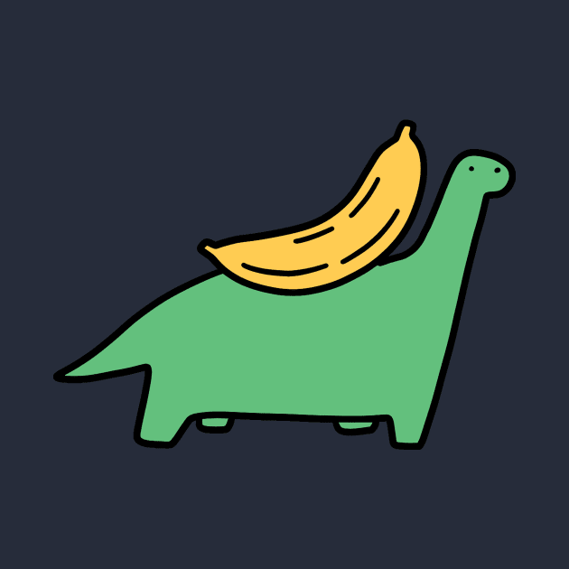 Banana Long Neck Dino by saradaboru