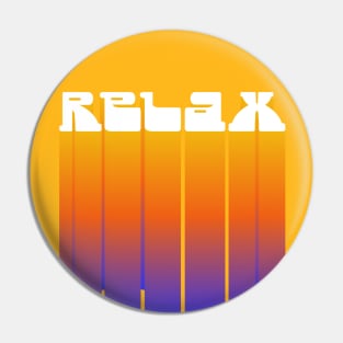Relax Word Art Pin