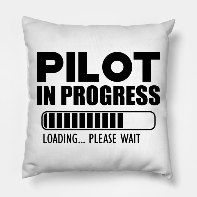 Pilot in progress loading Pillow by KC Happy Shop