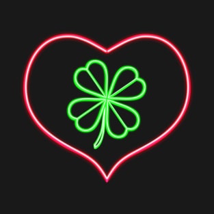 heart and lucky clover T-Shirt