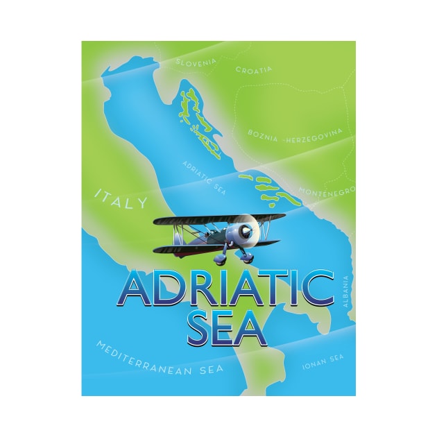 Adriatic Sea Travel map by nickemporium1