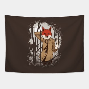 Hipster fox Tapestry