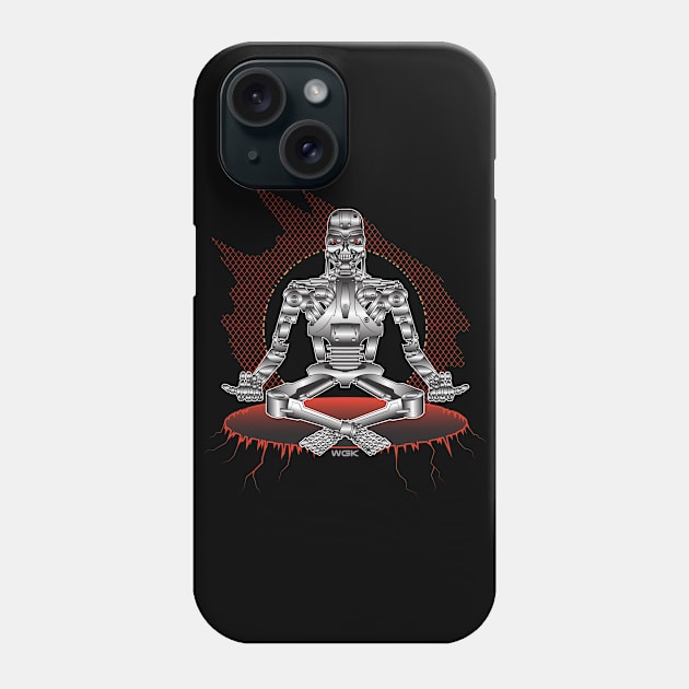 The Meditator Phone Case by wolfkrusemark