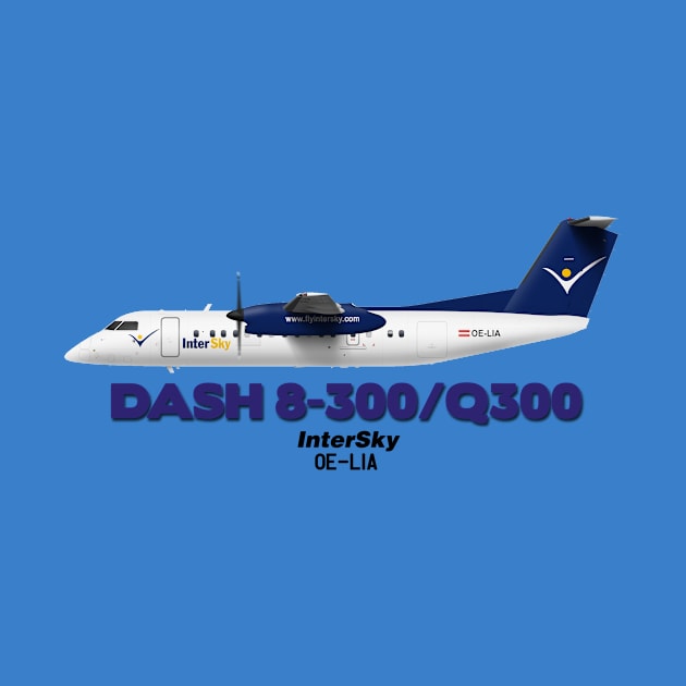 DeHavilland Canada Dash 8-300/Q300 - InterSky by TheArtofFlying