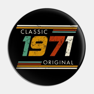 Classic 1971 Original Vintage Pin