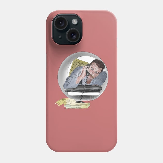 The Ten: Liev in a Mustache Phone Case by 51Deesigns