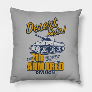 WW2 Desert Rats Pillow