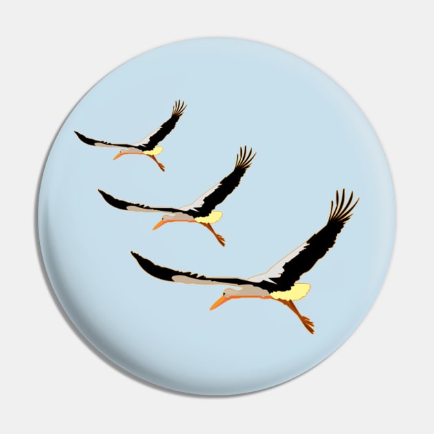 three beautiful storks Pin by momomoma