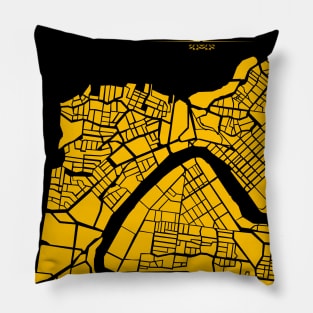 Illustrated Map of Brisbane Pillow