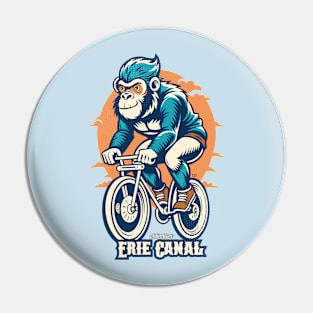 Retro Erie Canal Bike Trail Pin
