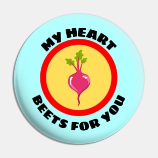 My Heart Beets For You - Beetroot Pun Pin