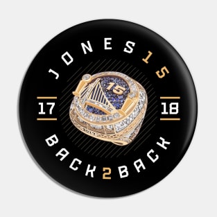 Damian Jones 15 Back 2 Back Championship Ring 2017-18 Pin