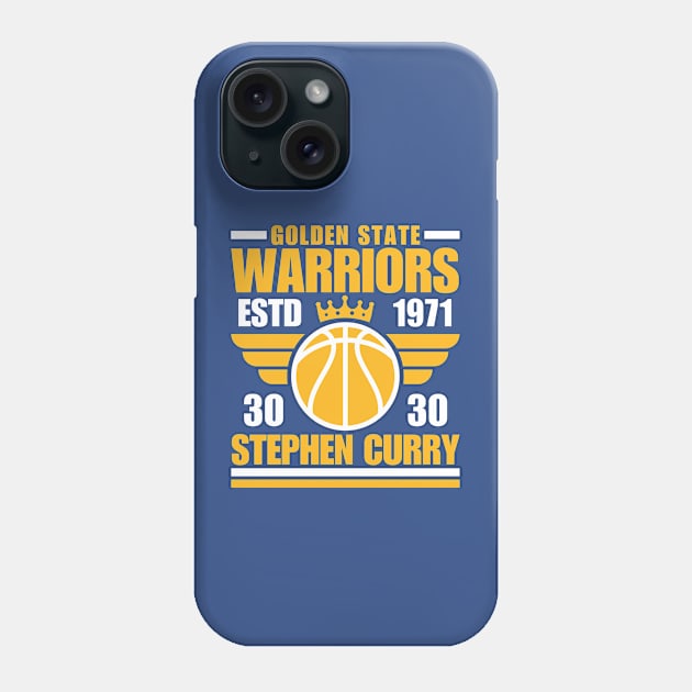 Golden State Warriors Curry 30 Basketball Retro Phone Case by ArsenBills