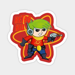 Retro Kid - Space Hero Magnet