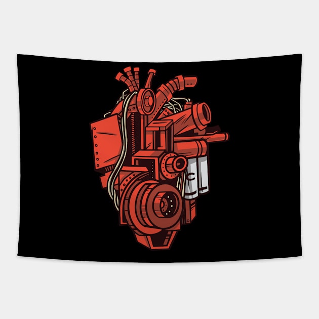 Mechanical Heart Tapestry by DaSy23