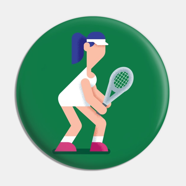 Tennis Girl Pin by Malchev