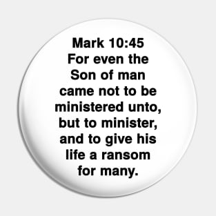 Mark 10:45 Pin