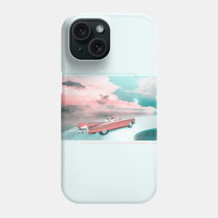 Retro Vintage Care Driving Through the Clouds Phone Case