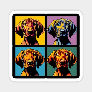 Pop Retro Vizsla Art Painting - Cute Puppy Magnet