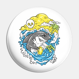 shark chill Pin