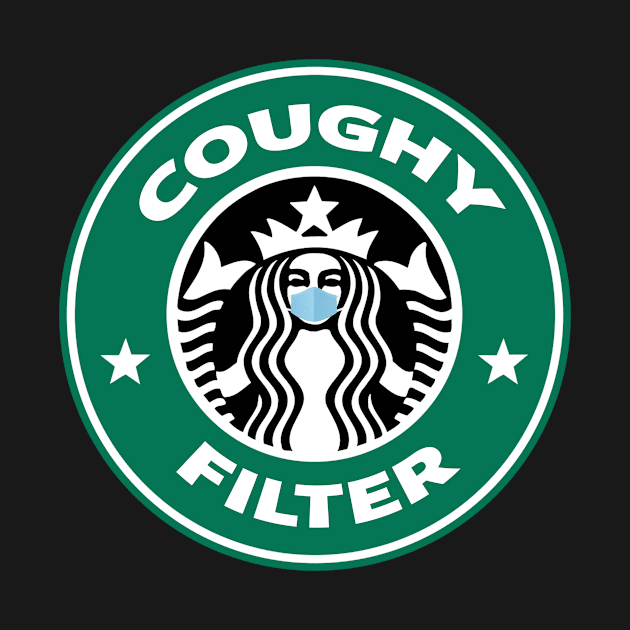 Coughy Filter Coffee Pun Mask by Pipsta