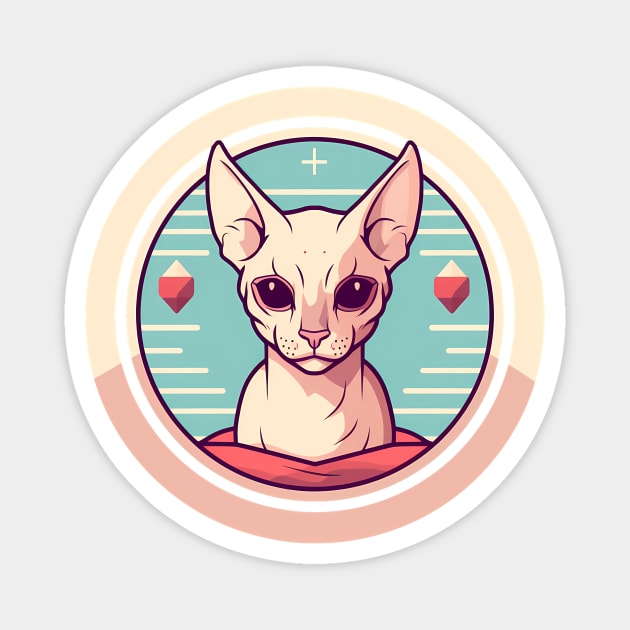 Sphynx Cat Xmas Ornament, Love Cats Magnet by logiamerch