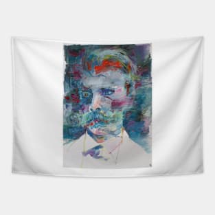 FRIEDRICH NIETZSCHE oil portrait Tapestry