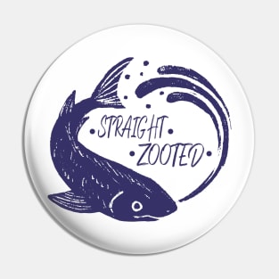 Straight Zooted Fish #3 Pin