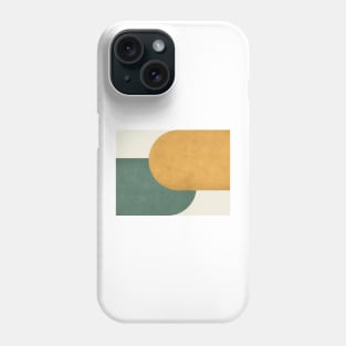 Half Circle Colorblock - Gold Green Phone Case