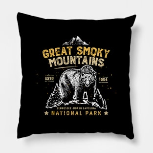 Great Smoky Mountains National Park Bear Pillow