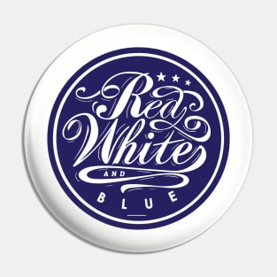 Red white blue Pin
