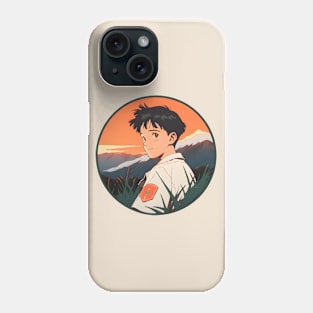 Discover Apocalyptic Anime Art and Surreal Manga Designs - Futuristic Illustrations Inspired by Neon Genesis Evangelion Phone Case