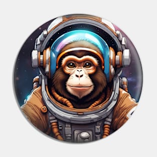 Astronaut monkey Pin