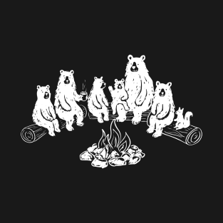 A family of bears by the fire T-Shirt