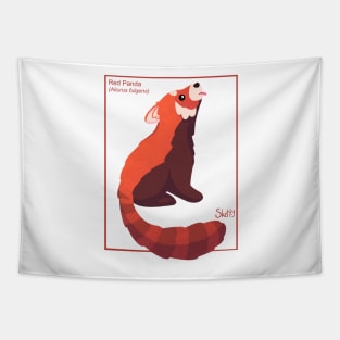 Red Panda Science Tapestry