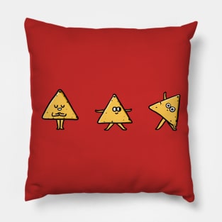 Tortilla Chip Triangle Pose Pillow