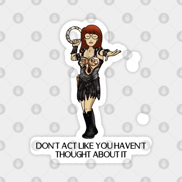 Daria Xena Magnet by Danispolez_illustrations