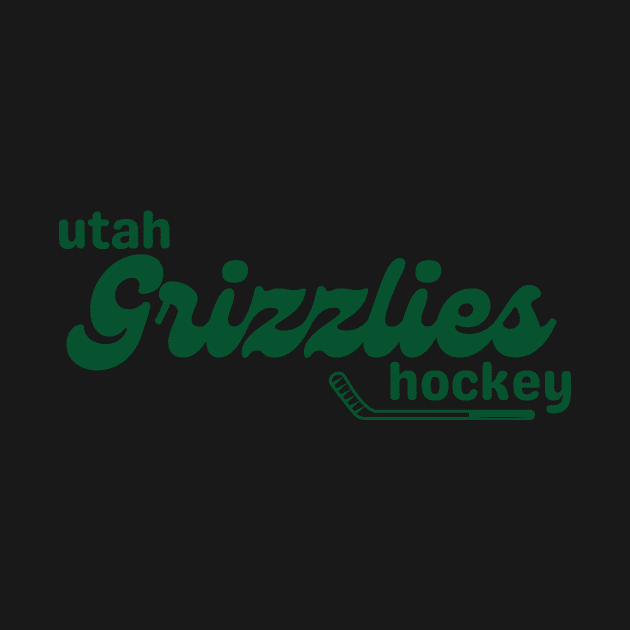 Cute Green Grizzlies Hockey by The Sparkle Report