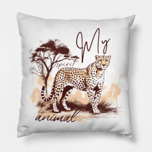 Cheetah Spirit Animal Pillow