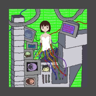 Serial Experiments Lain Hooked on the Wired T-Shirt