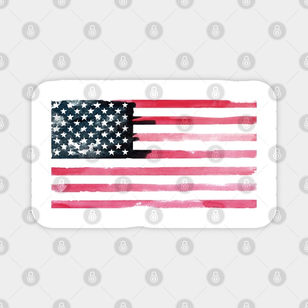 American Flag Magnet by HammerPenStudio